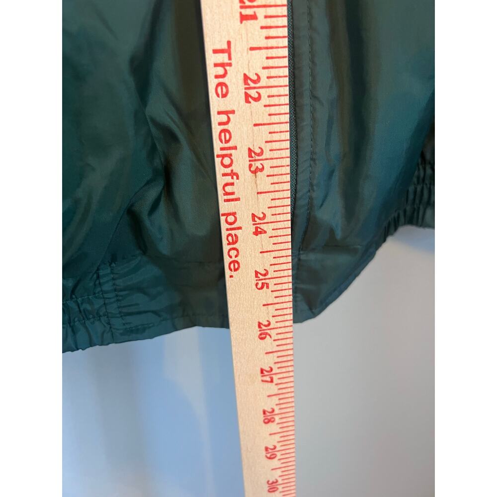 Vintage Hallmark Lined Green Windbreaker XL Jacket Unisex Gear for Sports Pocket - Picture 12 of 14